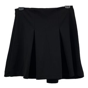 NWT SO RAD Skater Circle Skirt Pleats Texture Black Small